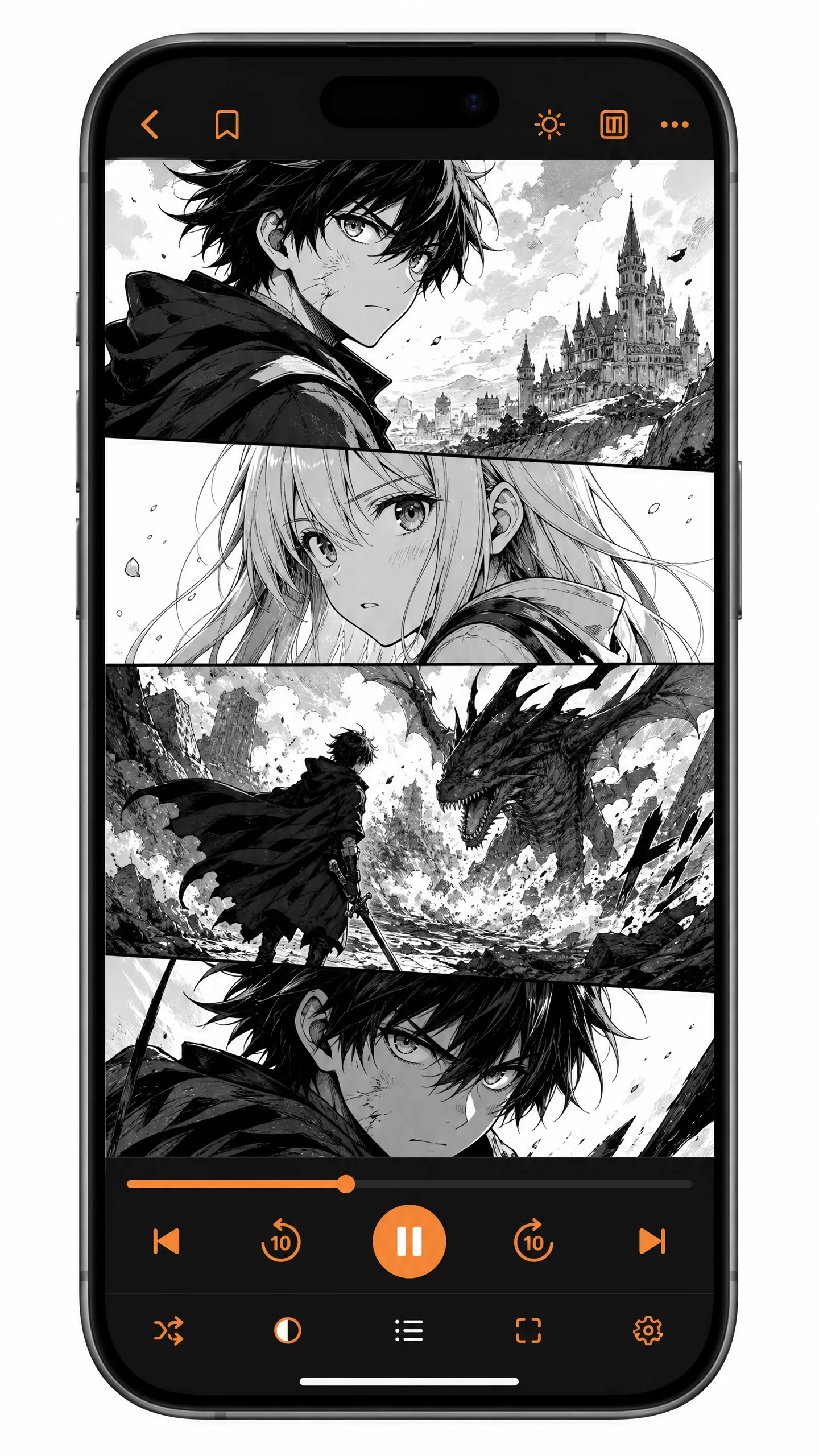 动漫里番手机APP漫画阅读界面展示